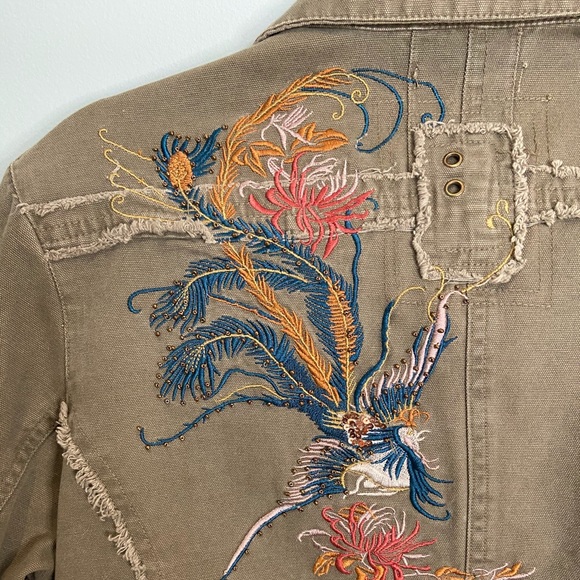 Urban Life Embroidered Cargo Jacket, XL - Picture 3 of 8